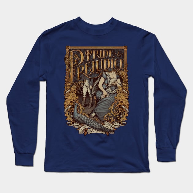 PRIDE AND PREJUDICE Long Sleeve T-Shirt by Medusa Dollmaker